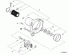 Shindaiwa PS344 - Power Broom, S/N: T15312001001 - T15312999999 Listas de piezas de repuesto y dibujos Clutch, Fan Case
