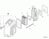 Shindaiwa EB854 - Back Pack Blower, S/N: T14112001001 - T14112999999 Pièces détachées Air Filter