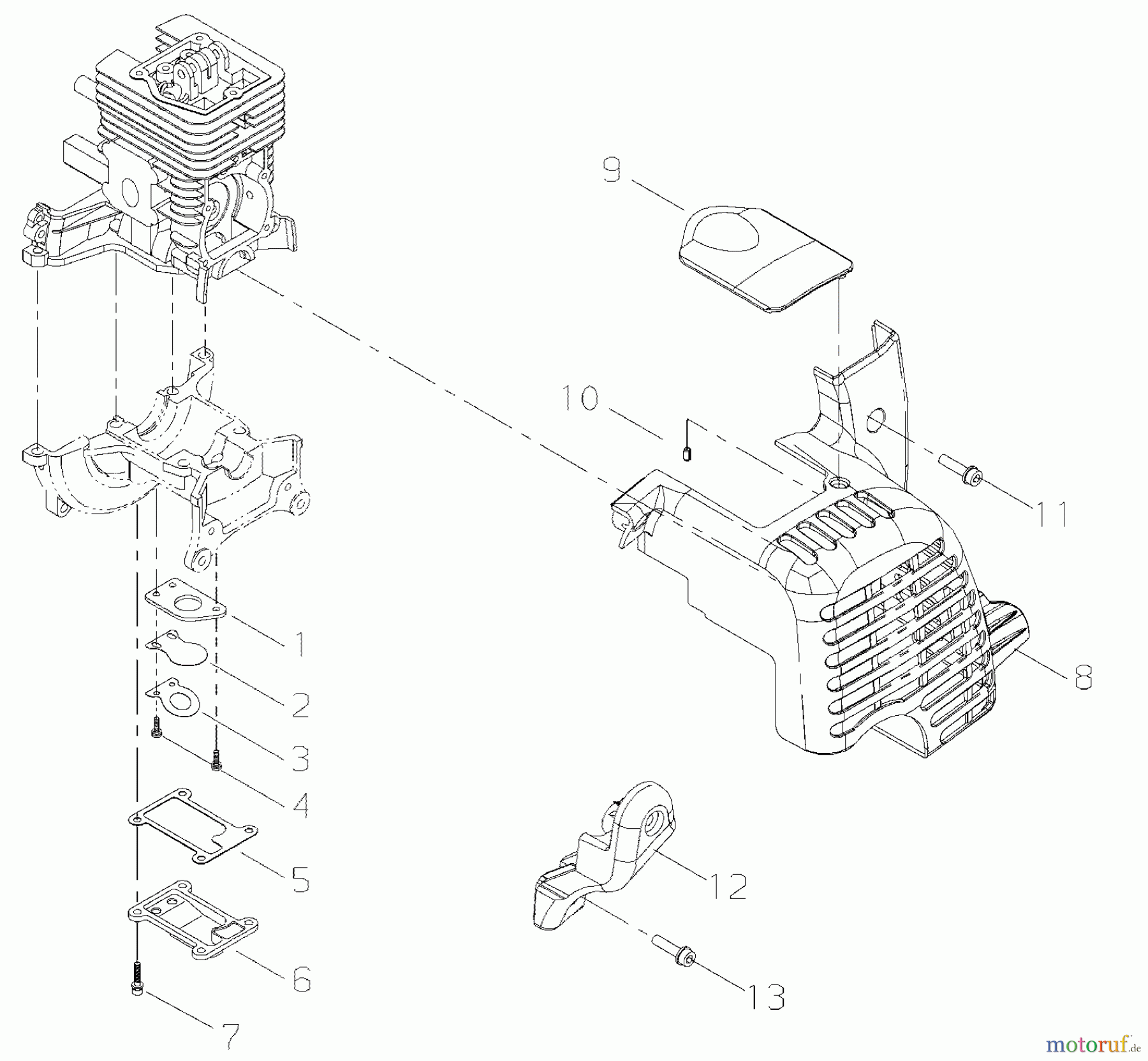 Shindaiwa Bläser / Sauger / Häcksler / Mulchgeräte EB2510 - Shindaiwa Hand Held Blower Cylinder Cover, Reed Valve