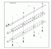 Shindaiwa 22DH - Hedge Trimmer, Dual-Sided Listas de piezas de repuesto y dibujos Cutting Assembly
