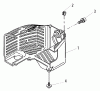 Shindaiwa 22DH - Hedge Trimmer, Dual-Sided Listas de piezas de repuesto y dibujos Cylinder Cover