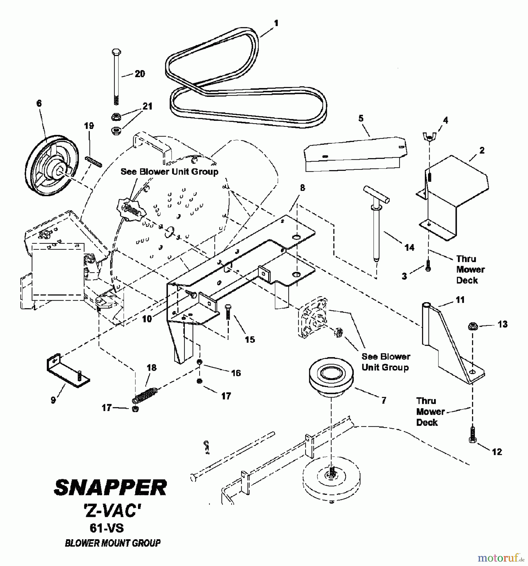  Snapper Zubehör. Rasenmäher 7063347 - Snapper Triple Bag Catcher, 61