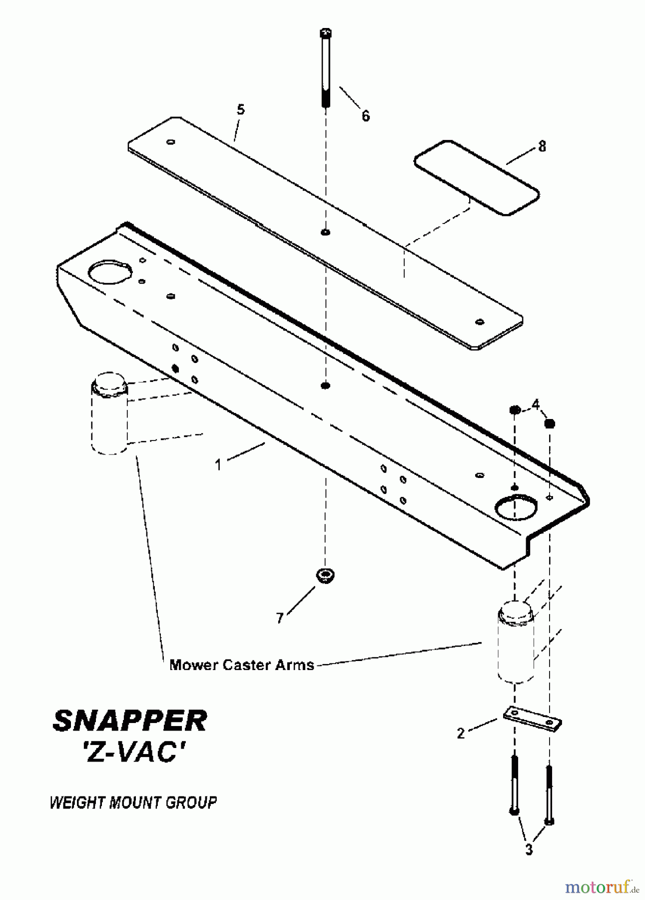  Snapper Zubehör. Rasenmäher 7600026 - Snapper Large Clamshell Grass Catcher, 48
