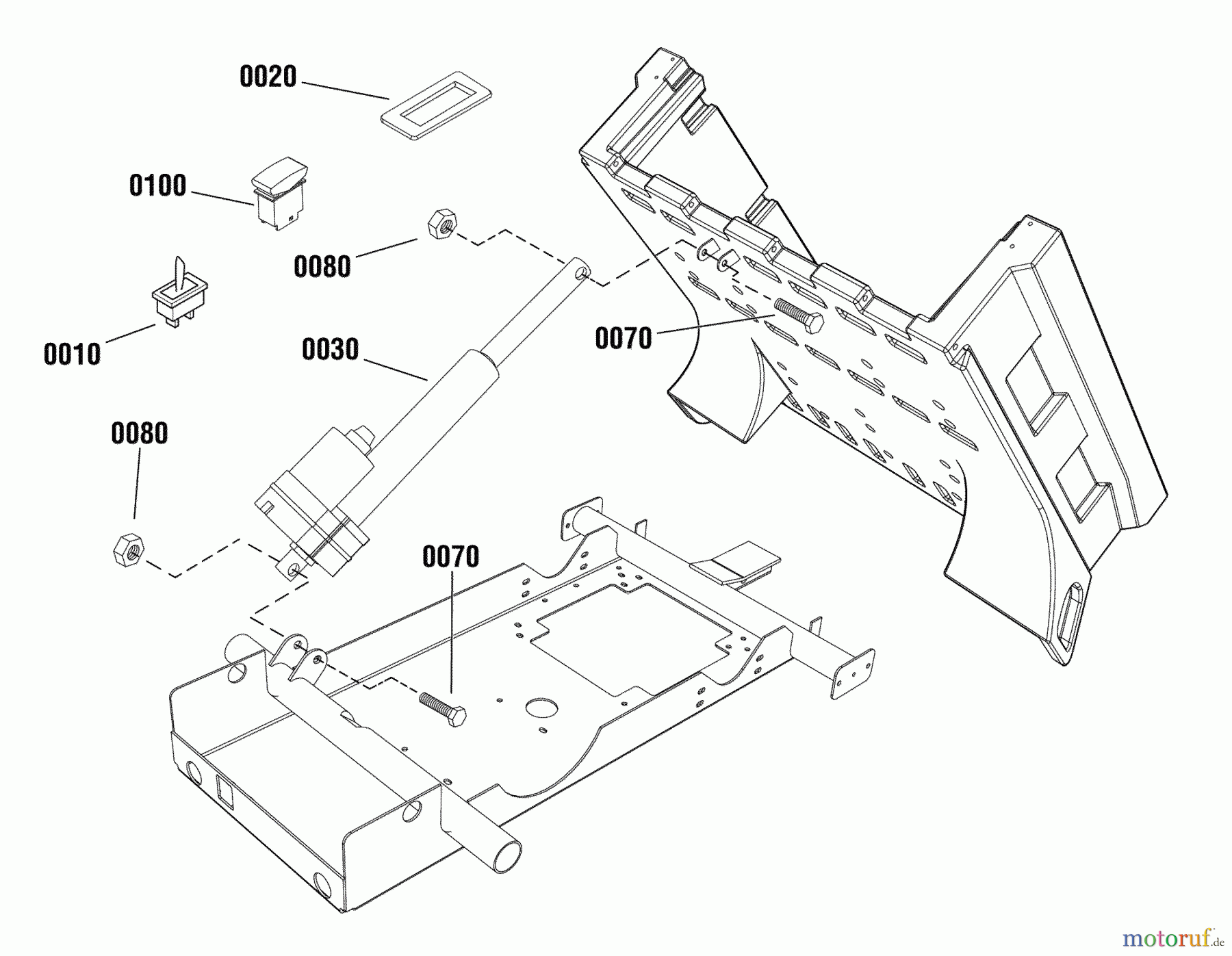  Snapper Zubehör, Utility Vehicle 7063141 - Snapper Utility Vehicle Electric Lift Electric Lift Kit