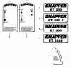 Snapper ET201B - Edger Trimmer, 3 HP, Series 1 Ersatzteile Decals