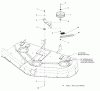 Snapper 1695141 - 50" Rotary Mower Deck Listas de piezas de repuesto y dibujos 44" & 50" Mower Deck - Belt, Idler Arm & Hitch Group