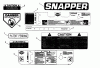 Snapper PL71401KV - Wide-Area Walk-Behind Mower, 14 HP, Gear Drive, Loop Handle, Series 1 Ersatzteile Decals