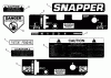 Snapper PP71604BV - Wide-Area Walk-Behind Mower, 16 HP, Gear Drive, Pistol Grip, Series 4 Ersatzteile Decals