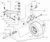 Snapper PP7H1404KWV (80703) - Wide-Area Walk-Behind Mower, 14 HP, Hydro Drive, Pistol Grip, Series 4 Ersatzteile Caster Wheel & Tire Assembly