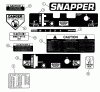 Snapper SPL140KH - Wide-Area Walk-Behind Mower, 14 HP, Gear Drive, Loop Handle, Series 0 Ersatzteile Decals