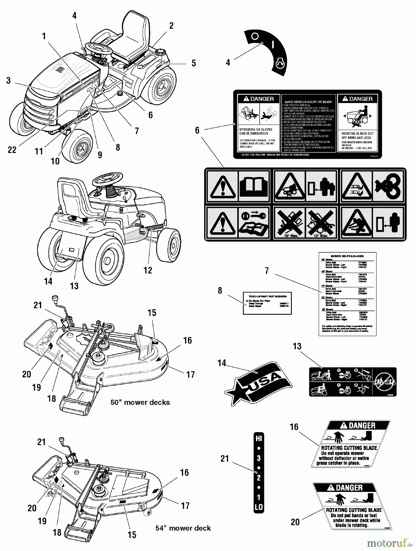  Snapper Rasen- und Gartentraktoren GT23540 (2690258) - Snapper 54