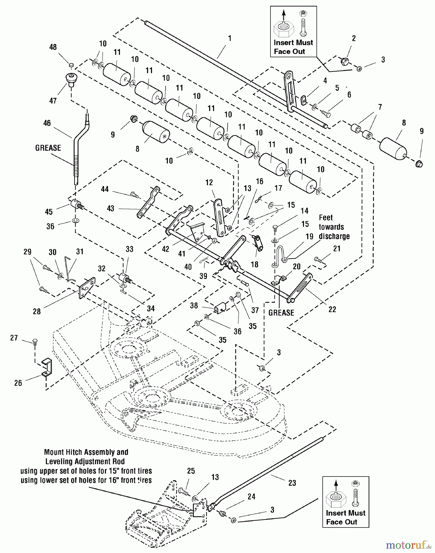  Snapper Rasen- und Gartentraktoren LT1644 (2690117) - Snapper 44