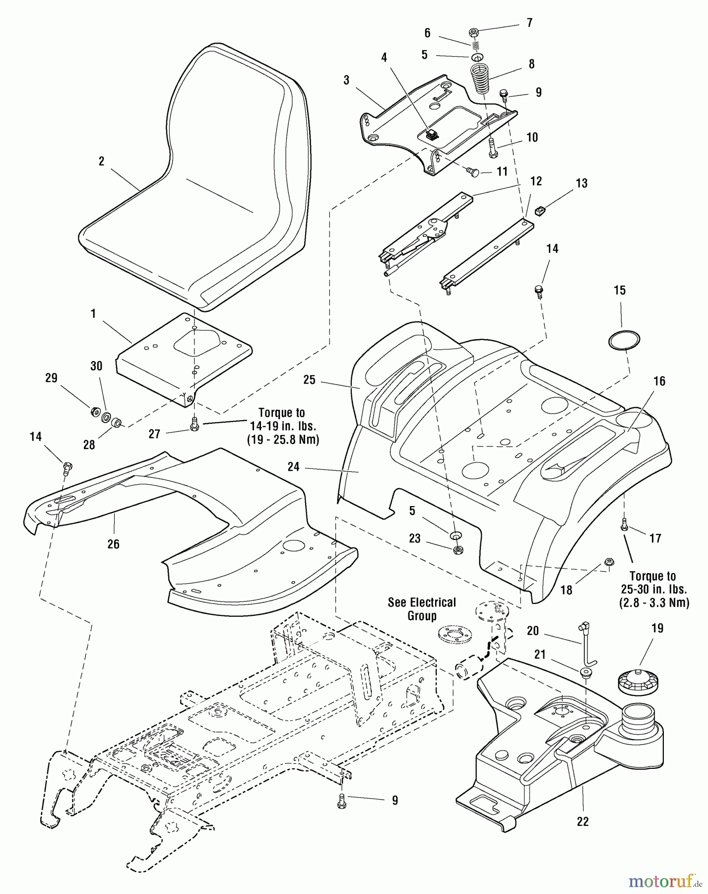  Snapper Rasen- und Gartentraktoren LT1644 (2690117) - Snapper 44