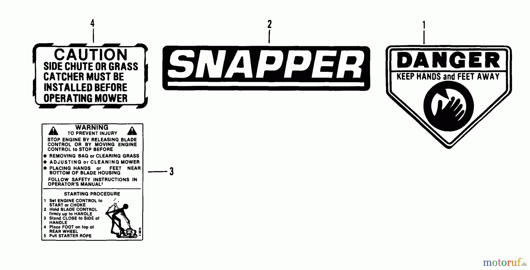  Snapper Rasenmäher RLW357B - Snapper 21