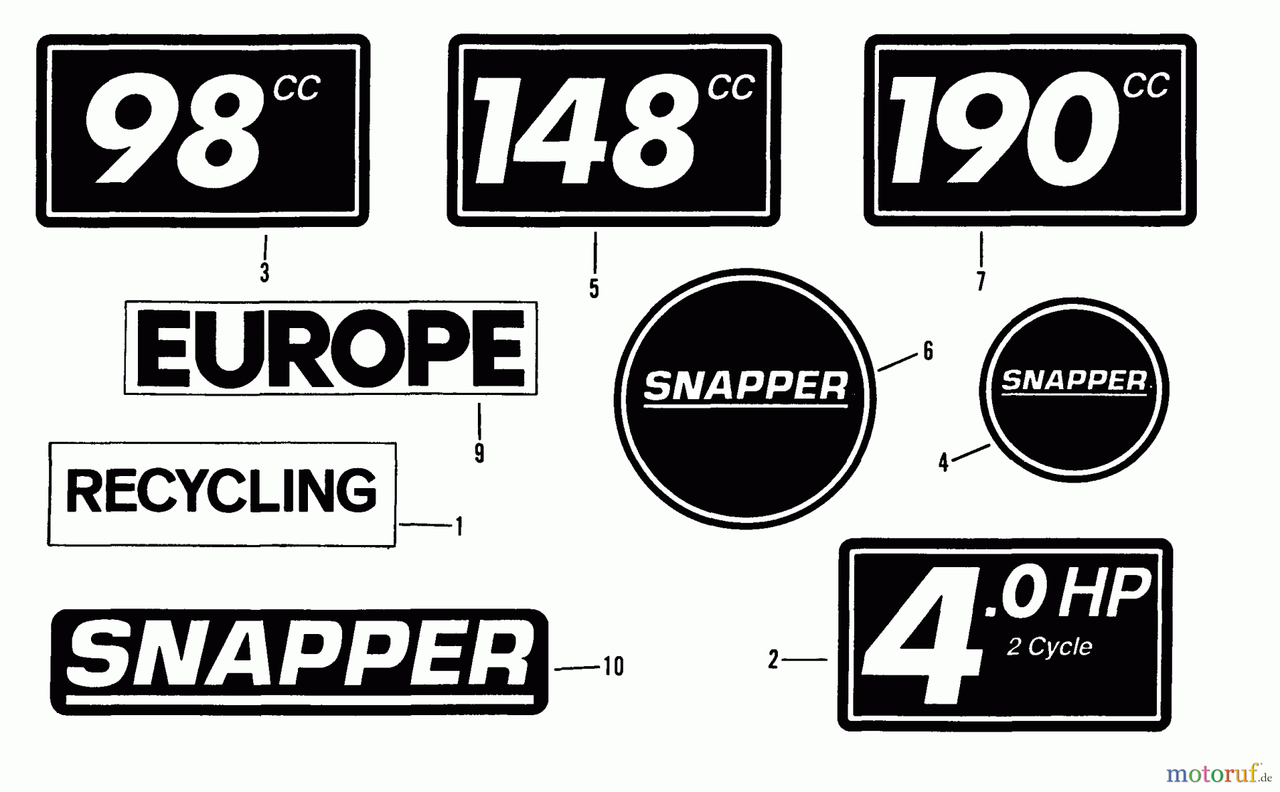  Snapper Rasenmäher D19357B - Snapper 19
