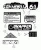 Snapper CP216012RV (84646) - 21" Walk-Behind Mower, 6 HP, Steel Deck, Series 12 Listas de piezas de repuesto y dibujos Decals (Part 2)