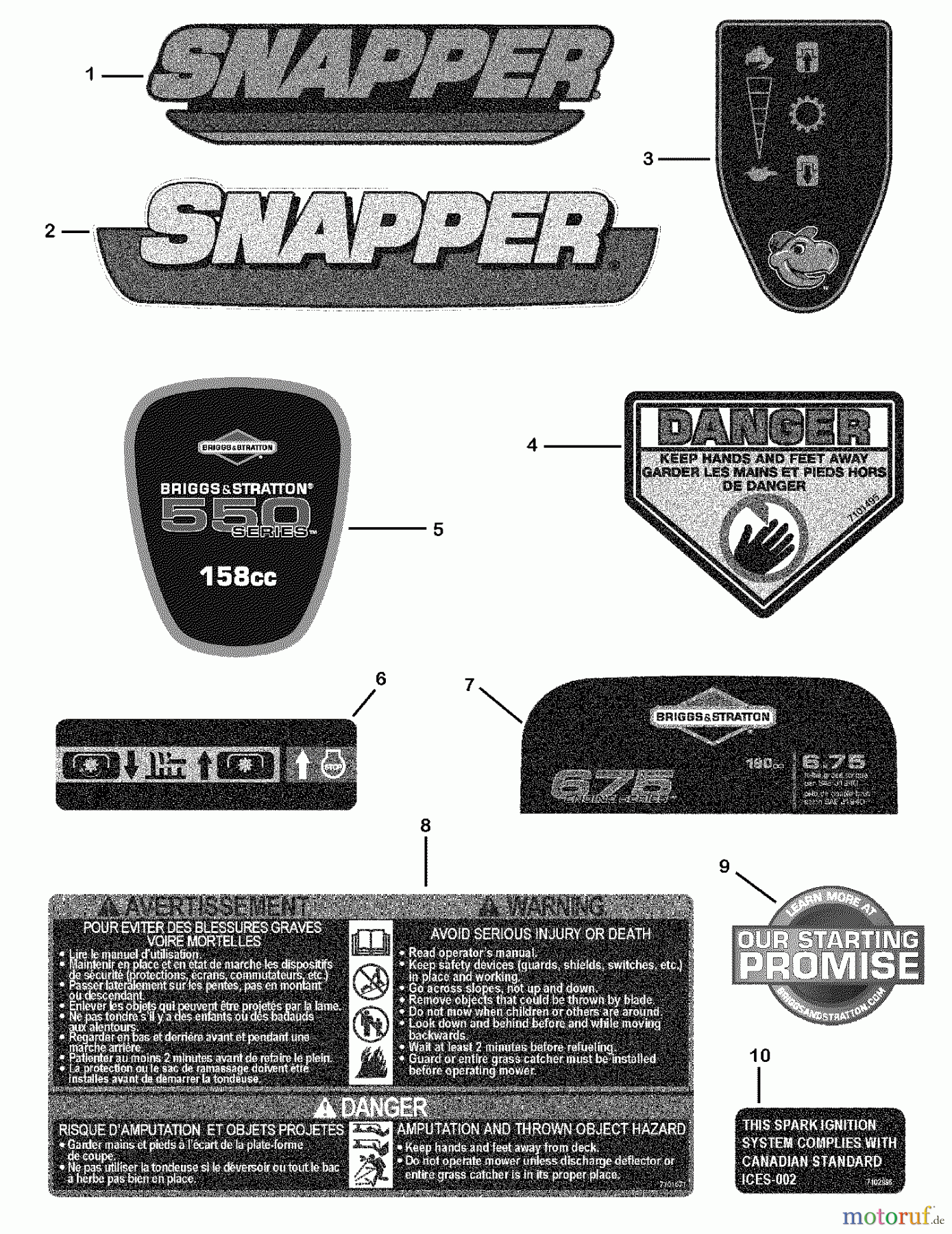  Snapper Rasenmäher S19550FC (881227) - Snapper 19