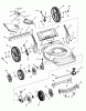 Snapper SPV22675HWFC (7800264) - 22" Walk-Behind Mower, 6.75 HP, High Wheel Listas de piezas de repuesto y dibujos Deck Assembly (SPV22)