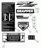 Snapper ZF2501KH (84574) - 25 HP Zero-Turn Mower, Out Front, Z-Rider Series 1 Ersatzteile Decals (Part 1)