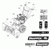 Snapper H924RX (1696008) - 24" Snowthrower, 9 HP, Two Stage Intermediate Ersatzteile Decals Group