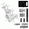 Snapper L1226EX (1696010) - 26" Snowthrower, 11.5 HP, Large Frame Ersatzteile Decals Group