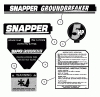 Snapper ICFR7005BV (84456) - 16.5" Intermediate Rear Tine Tiller (F&CR), 7 HP, Series 5 Ersatzteile DECALS