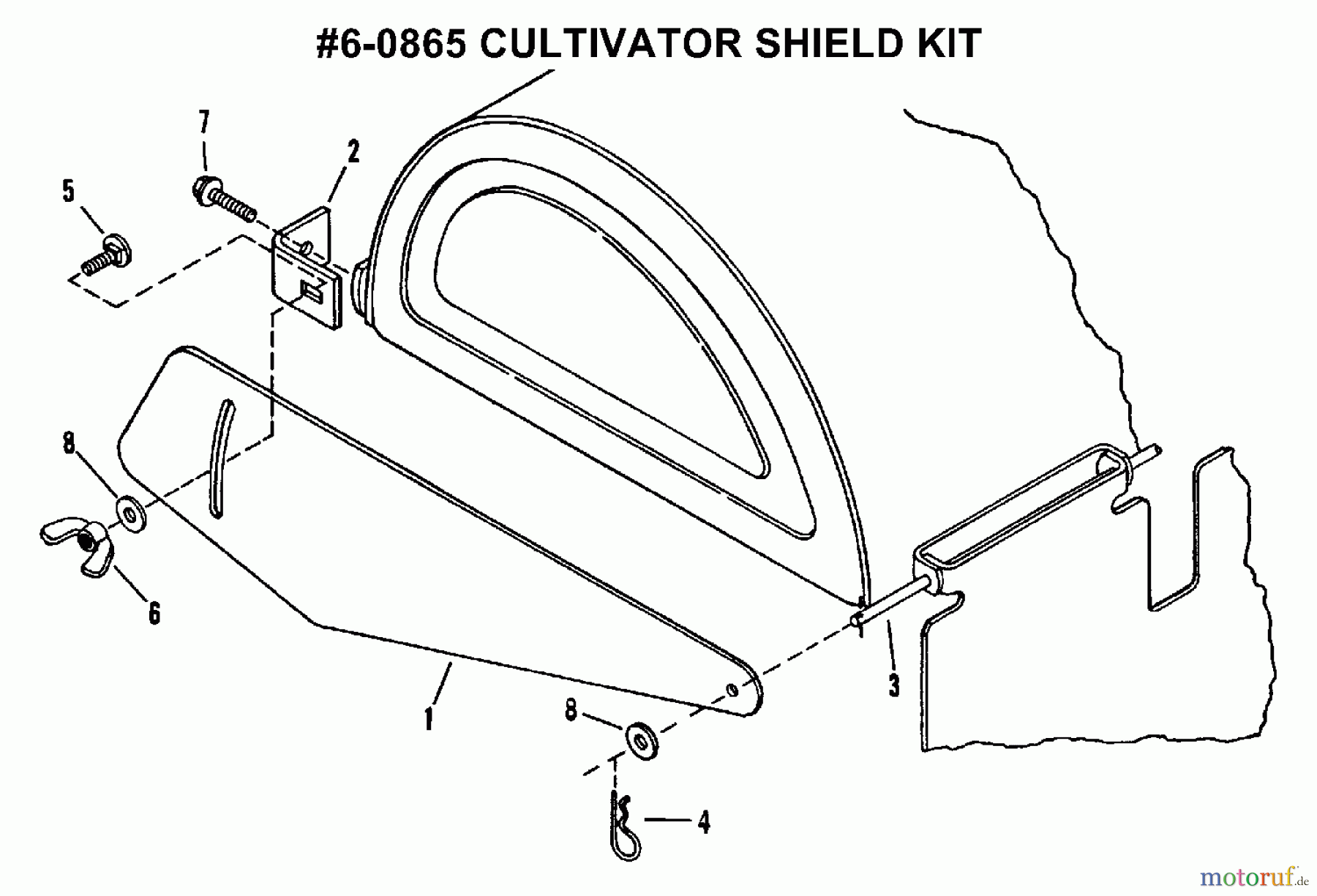  Snapper Motorhacken und Kultivierer IR4000 (85328) - Snapper Accessory - Cultivator Shield Kit