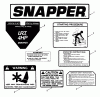 Snapper IR4000 (85328) - Listas de piezas de repuesto y dibujos Decals