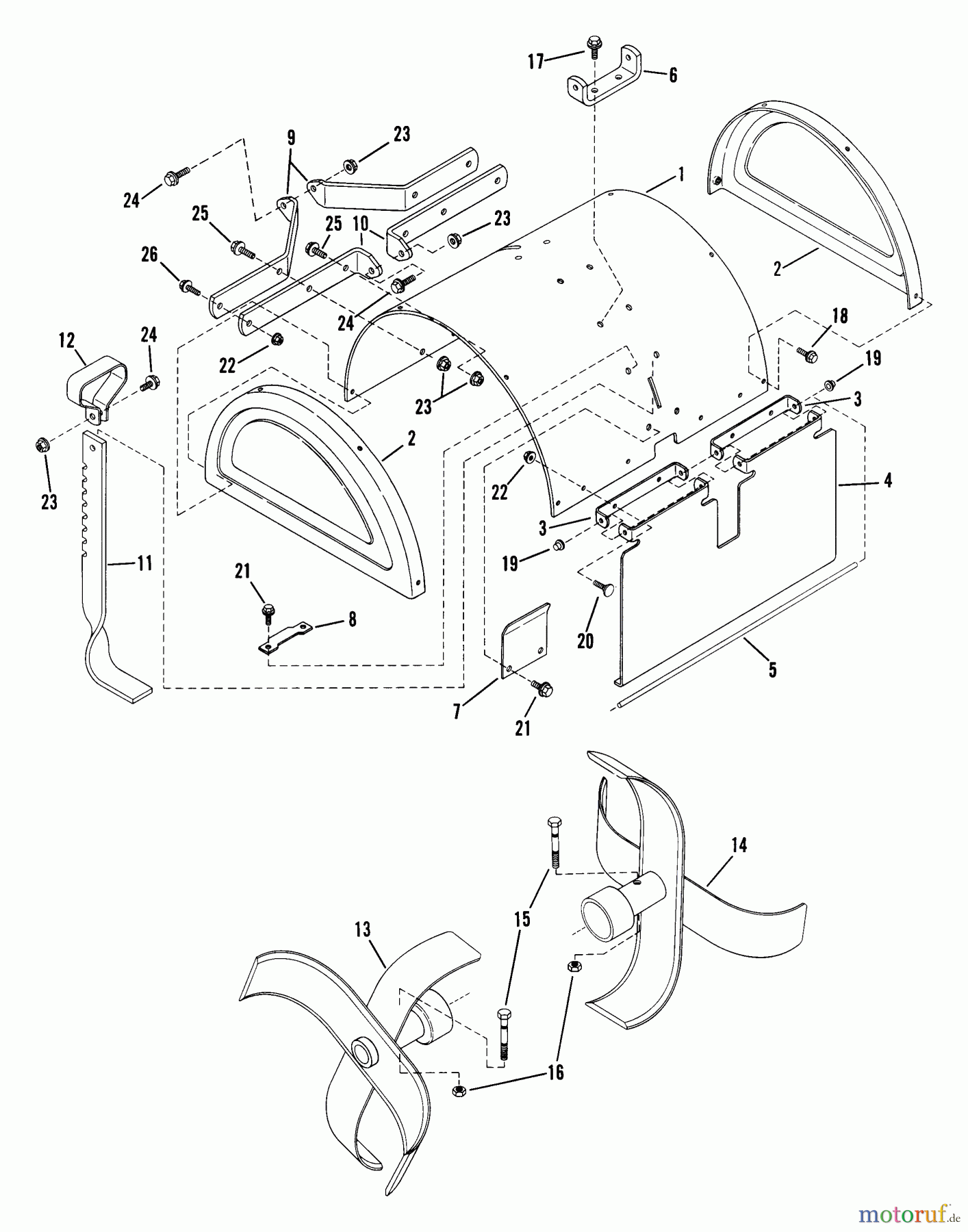  Snapper Motorhacken und Kultivierer IR4000 (85328) - Snapper Tiller Head Components