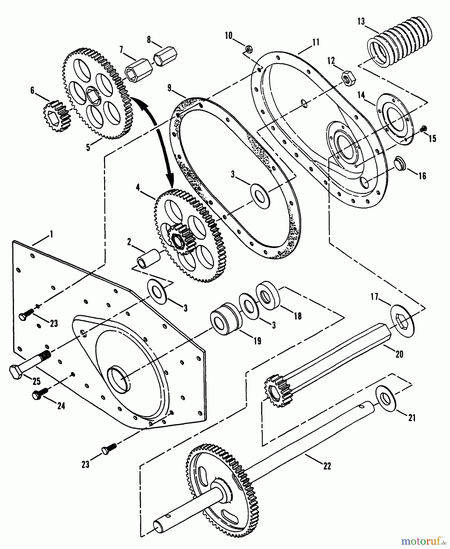  Snapper Motorhacken und Kultivierer RT5 (85220) - Snapper Rear Tine Tiller, 5 HP, Series 2 Frame Components (Left Side) (5 HP)