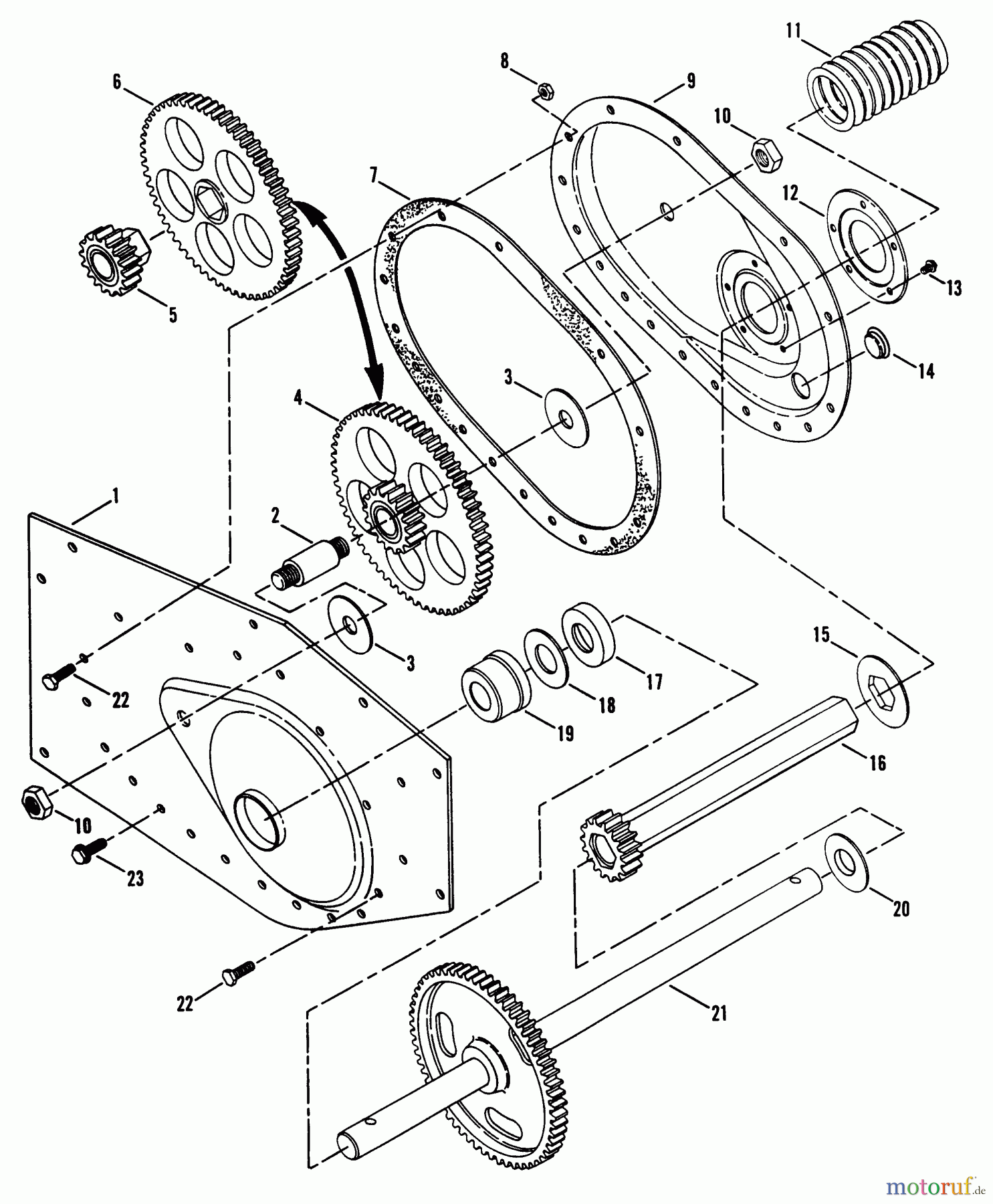  Snapper Motorhacken und Kultivierer R8002B (85228) - Snapper Rear Tine Tiller, 8 HP, Series 2 Frame Components (Left Side) (RT5X & RT8)