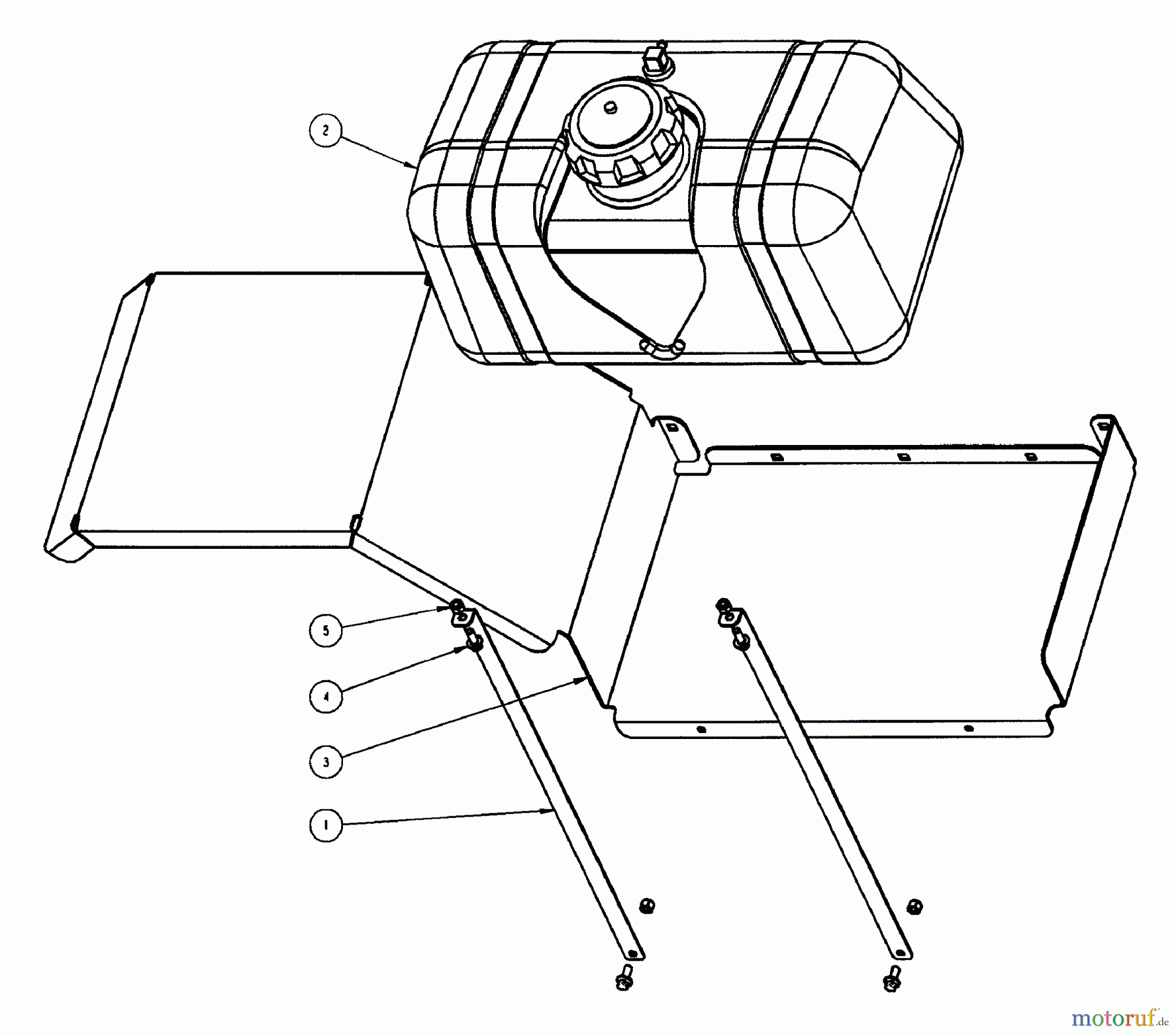 Snapper Utility Vehicles GC9520KW (84449) - Snapper 2x2 Grounds Cruiser Utility Vehicle, 9.5 HP, Series 0 Fuel Tank Group