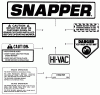 Snapper 30106S - 30" Rear-Engine Rider, 10 HP, Series 6 Ersatzteile Decals