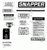 Snapper 30088TE - 30" Rear-Engine Rider, 8 HP, Series 8 Ersatzteile Decals