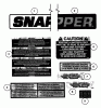 Snapper 7060947 - Bag N-Wagon, 30 Bushel M301019BE 30" 10 HP Rear Engine Rider "M" Series 19 Ersatzteile Decals (Part 1)