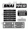 Snapper 7060947 - Bag N-Wagon, 30 Bushel M301021BE (84581) 30" 10 HP Rear Engine Rider "M" Series 21 Ersatzteile Decals (Part 1)