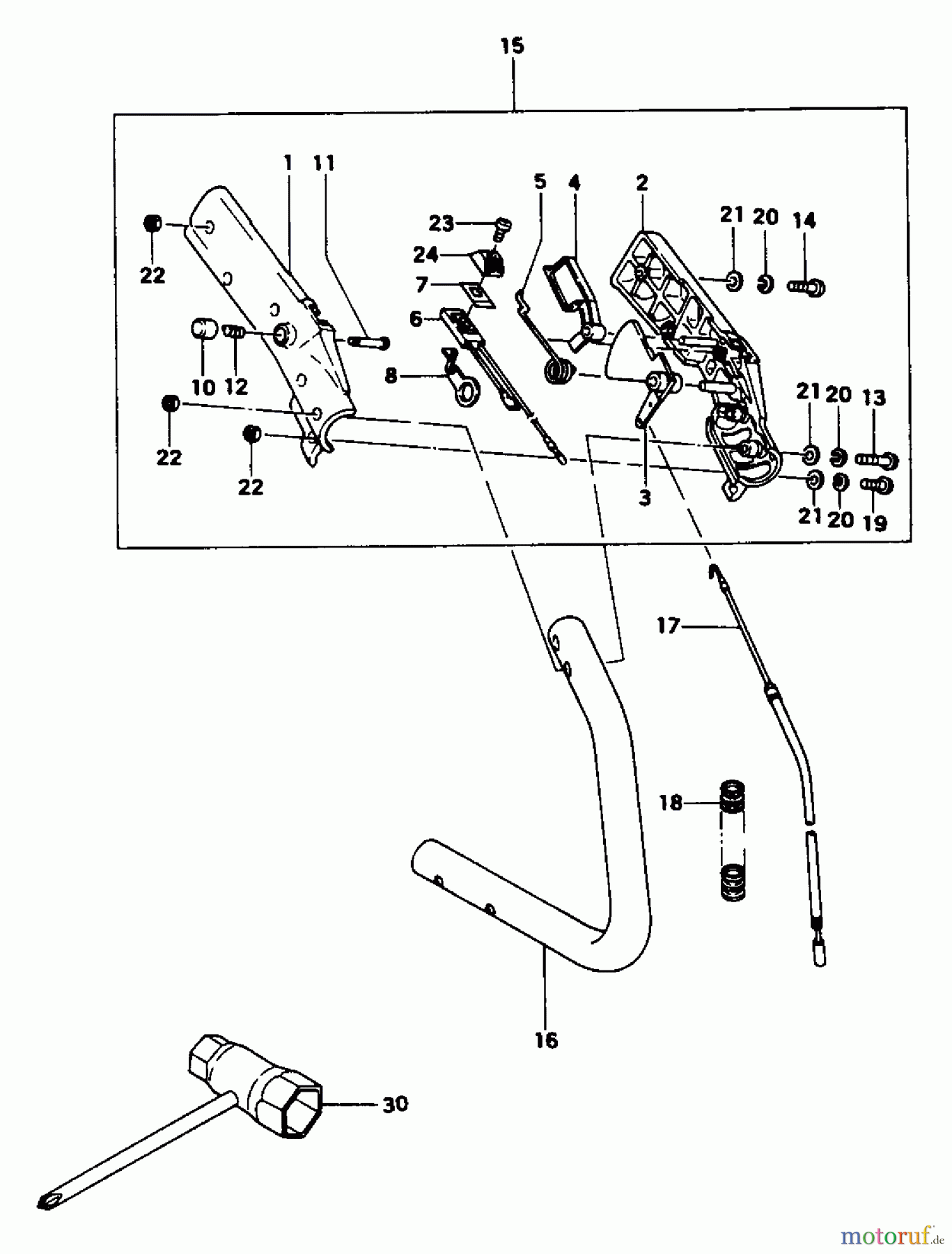  Tanaka Heckenscheeren THT-230 - Tanaka Hedge Trimmer Handle