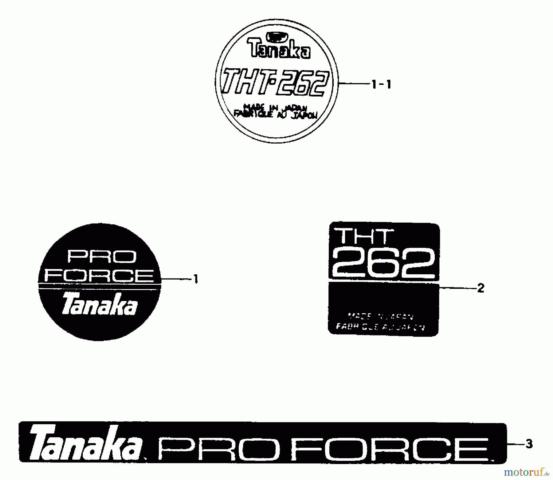  Tanaka Heckenscheeren THT-262 - Tanaka Hedge Trimmer Marks
