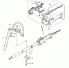 Tanaka TPH-260PF - Pole Hedge Trimmer Listas de piezas de repuesto y dibujos Handle, Shaft & Throttle