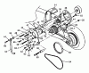 Tanaka Moby - X 26cc PowerBoard Listas de piezas de repuesto y dibujos Frame, Rear Brake & Kick Stand