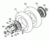 Tanaka Moby - X 26cc PowerBoard Listas de piezas de repuesto y dibujos Front Wheel