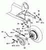 Tanaka Moby - X 26cc PowerBoard Listas de piezas de repuesto y dibujos Rear Brake & Adjusters