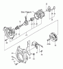 Tanaka PB-SE802 - Moby 35cc PowerBoard Listas de piezas de repuesto y dibujos Crankcase, Flywheel, Starter Pulley