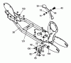 Tanaka PB-SE833 - Moby 33cc PowerBoard Listas de piezas de repuesto y dibujos Frame, Rear Brake & Kick Stand