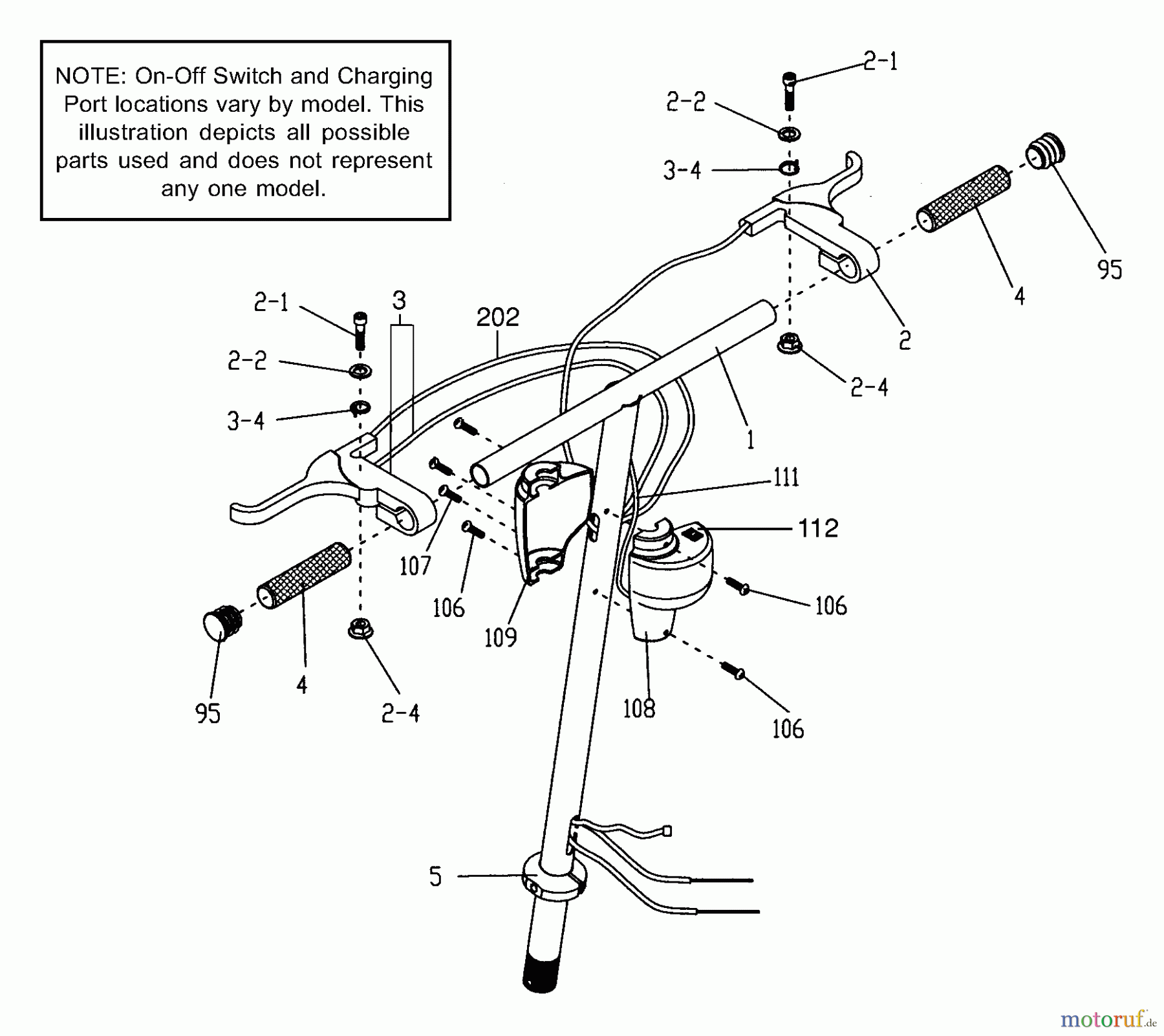  Tanaka Sonstiges PB-SM807 - Tanaka 450 Watt Electric PowerBoard Handle & Controls (Part 2)