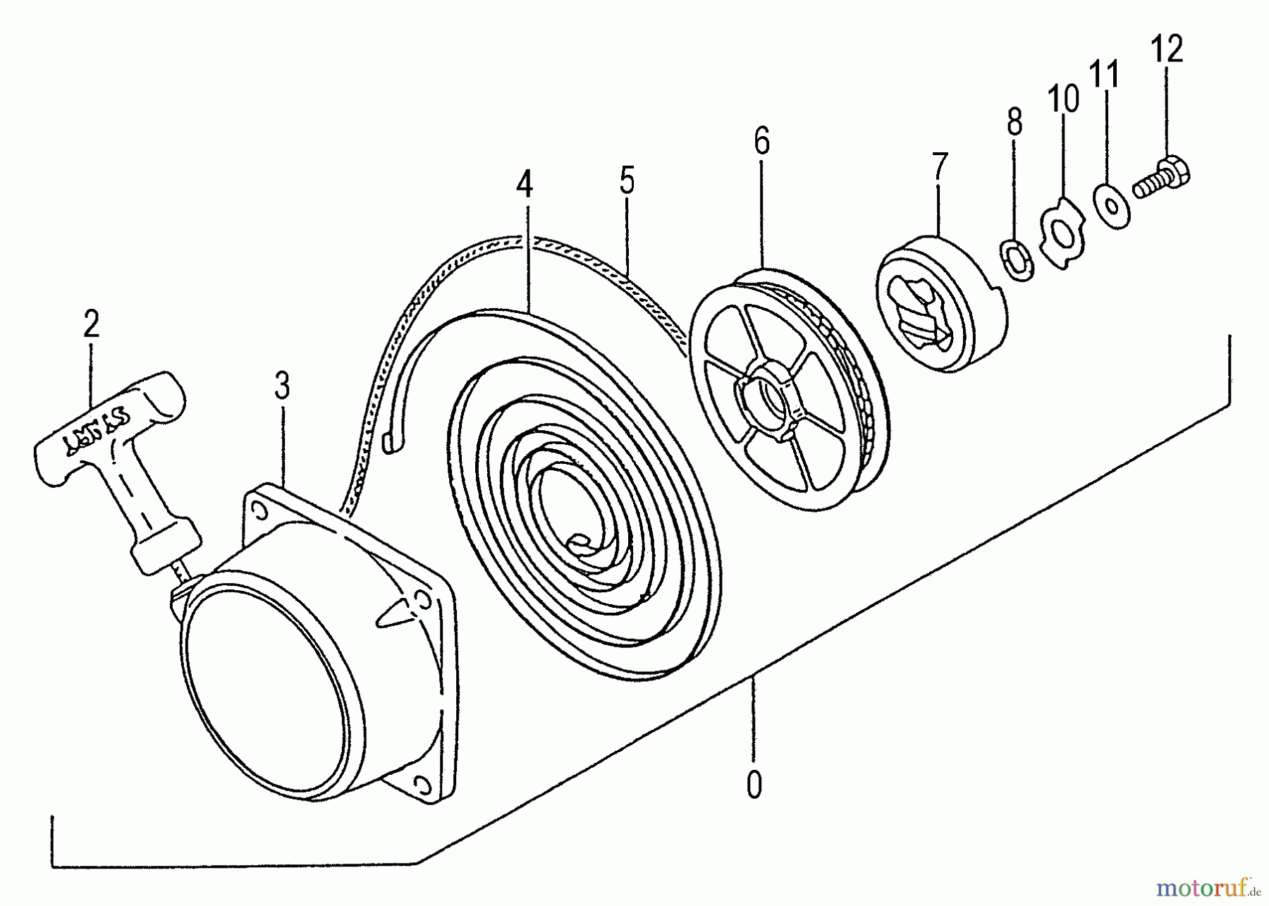  Tanaka Hochentaster DR-270PN - Tanaka Extended Reach Pole Saw Recoil Starter
