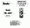 Tanaka TBL-4610 - Backpack Blower Ersatzteile Decals