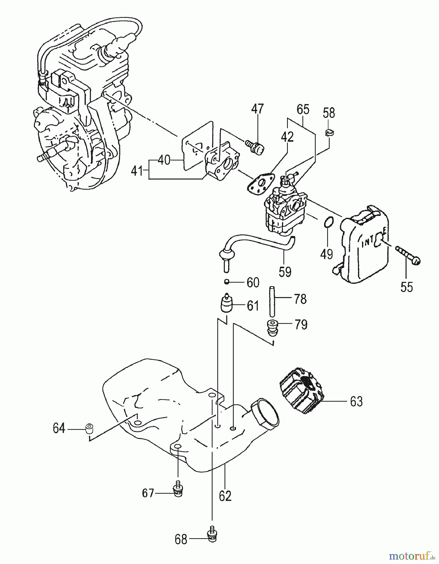  Tanaka Trimmer, Motorsensen TBC-225S - Tanaka Grass Trimmer Fuel System