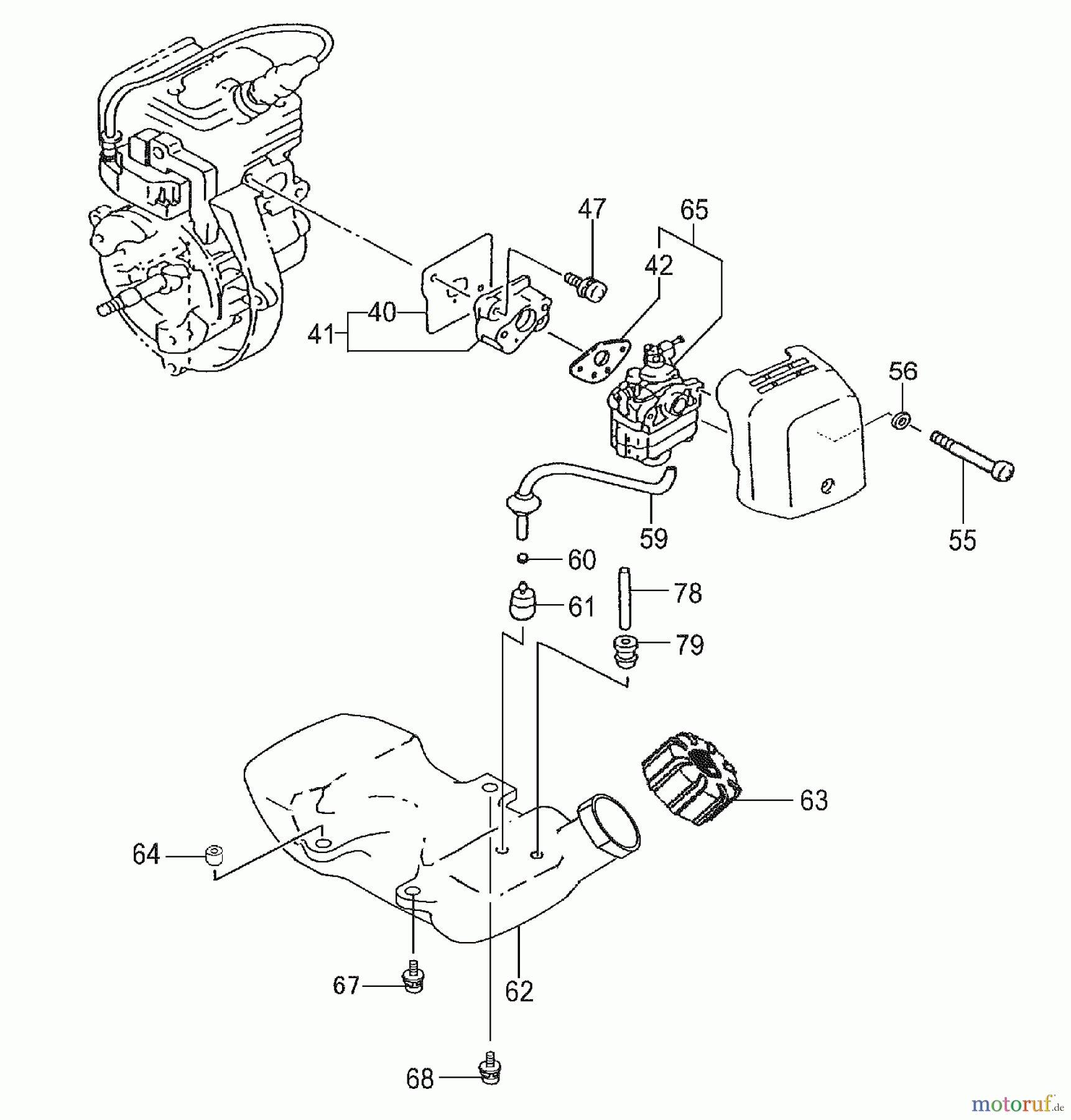  Tanaka Trimmer, Motorsensen TBC-230 - Tanaka Grass Trimmer Fuel System