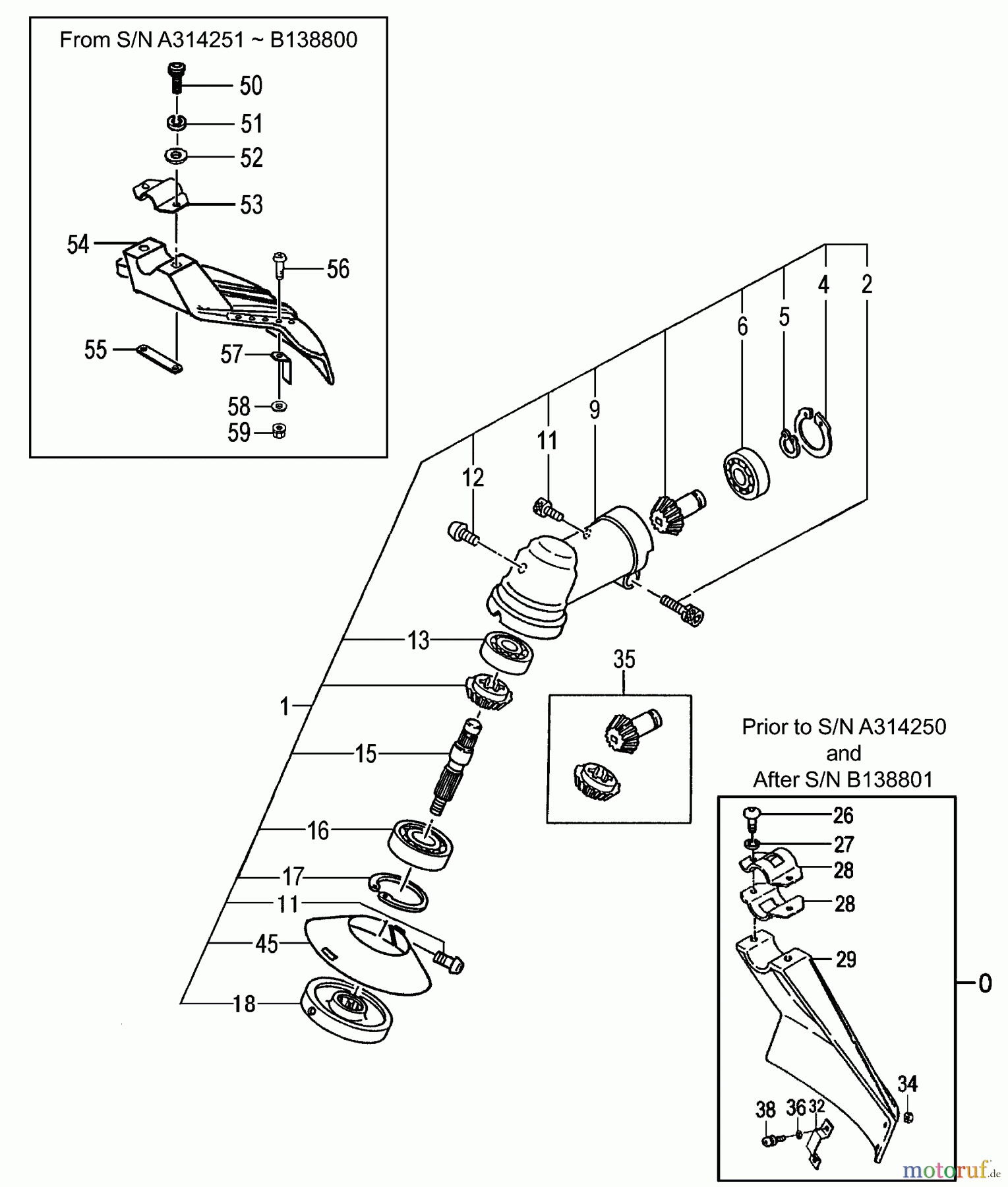  Tanaka Trimmer, Motorsensen TBC-230 - Tanaka Grass Trimmer Gear Case & Safety Guard
